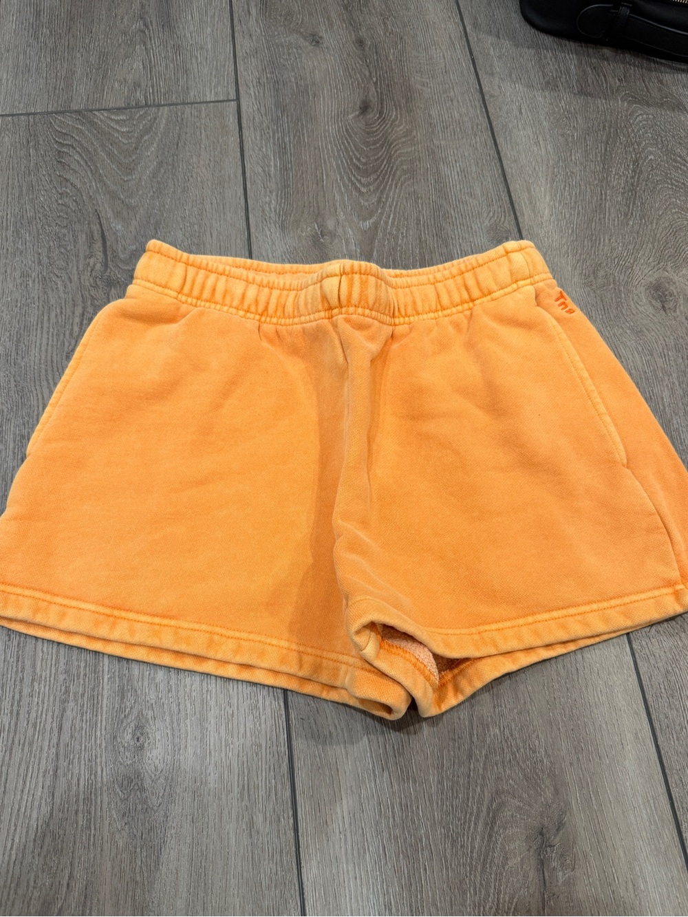 Aritzia TNA Orange Lounge Shorts